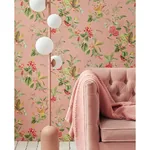 Brewster Home Fashions Floris Pink Woodland Floral Wallpaper - SKU 300111