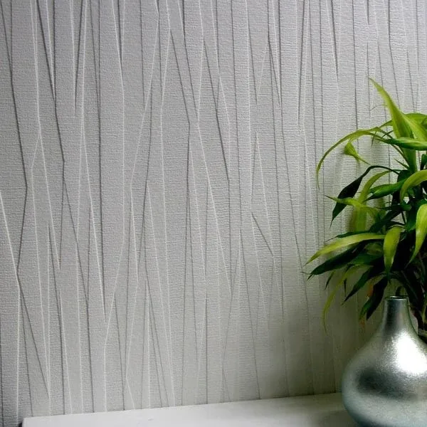 Brewster Home Fashions Folded Paper White Paintable Textured Vinyl Wallpaper - SKU 437-RD80028