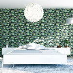Brewster Home Fashions Fonda Dark Green Jungle Party Wallpaper - SKU AH925308