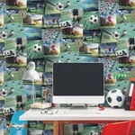 Brewster Home Fashions Football Fan Multicolor Soccer Wallpaper | Wallpaper Twins Brewster Home Fashions Football Fan Multicolor Soccer Wallpaper - SKU 4203-27591