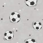 Brewster Home Fashions Footballs Grey Soccer Wallpaper - SKU 4203-27590