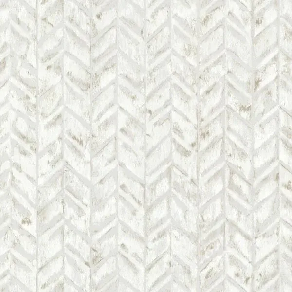 Brewster Home Fashions Foothills Ivory Herringbone Texture Wallpaper - SKU HZN43063