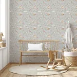 Brewster Home Fashions Forest Animals Grey Whimsical Wallpaper | Wallpaper Twins Brewster Home Fashions Forest Animals Grey Whimsical Wallpaper - SKU 4203-27546