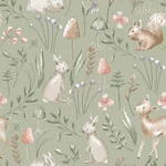 Brewster Home Fashions Forest Animals Sage Whimsical Wallpaper - SKU 4203-27547
