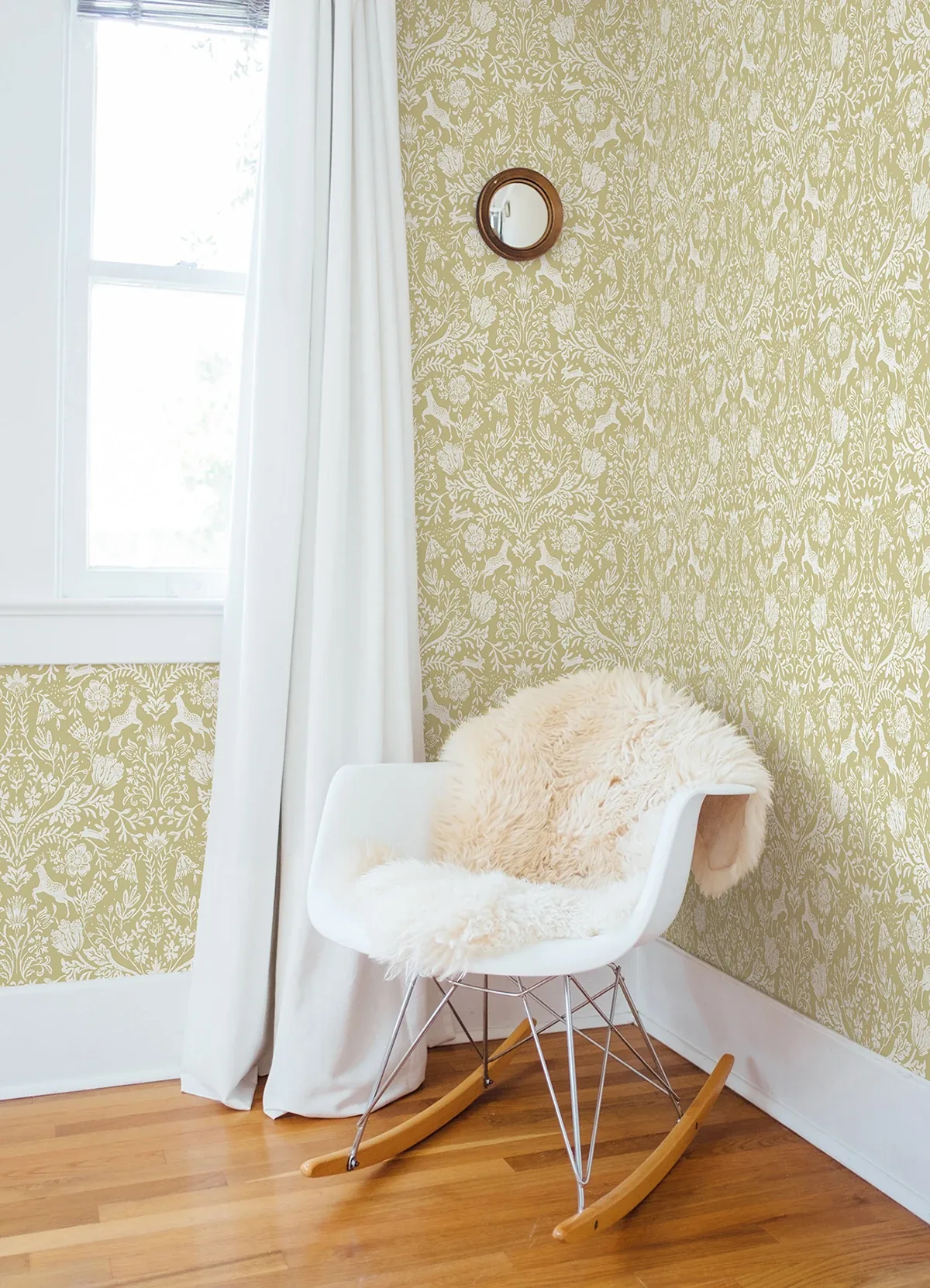 Brewster Home Fashions Forest Dance Honey Damask Wallpaper - SKU 3124-13886