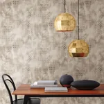 Brewster Home Fashions Fornax Brass Geometric Wallpaper - SKU 2927-20601