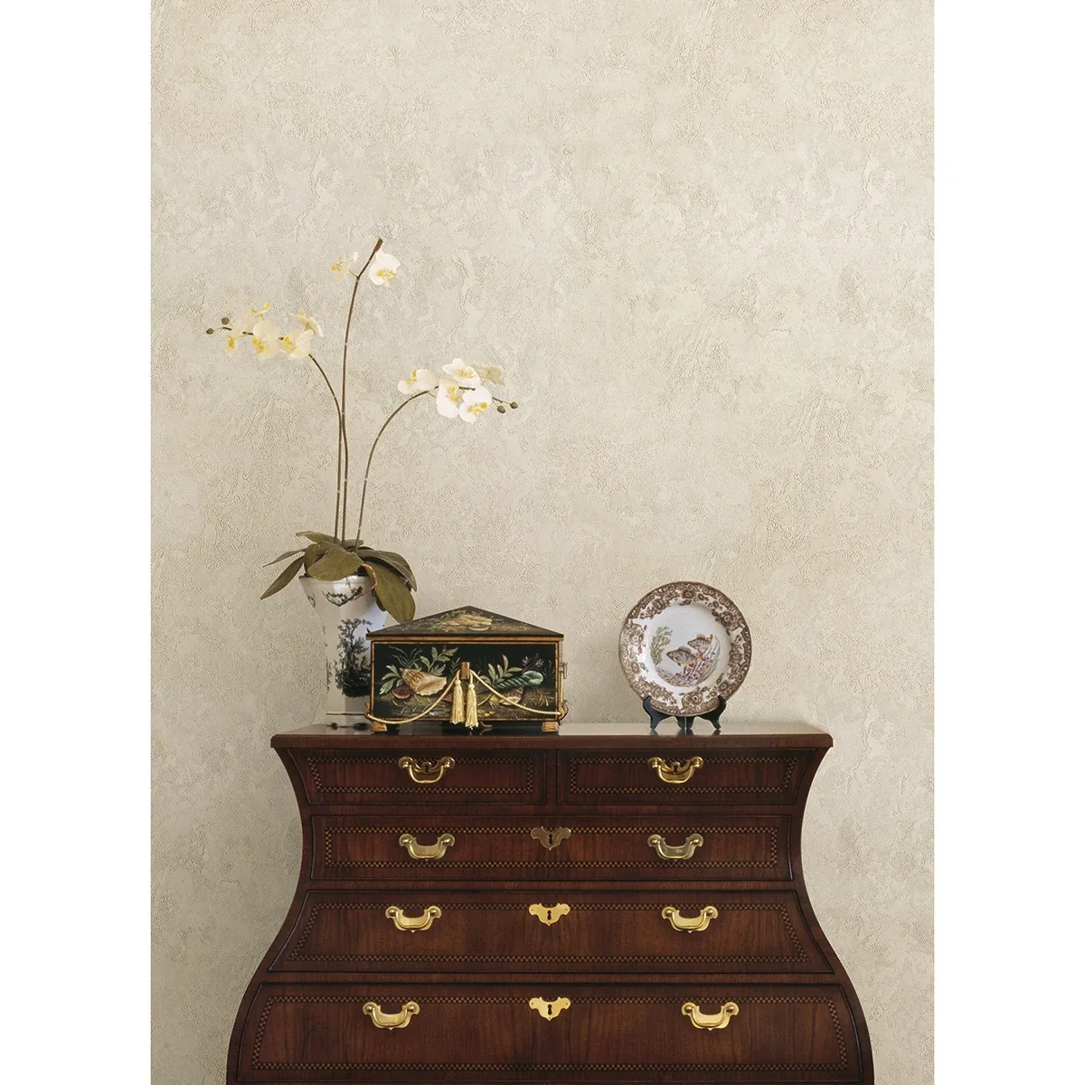 Brewster Home Fashions Francesca Taupe Texture Wallpaper - SKU 4058-21736