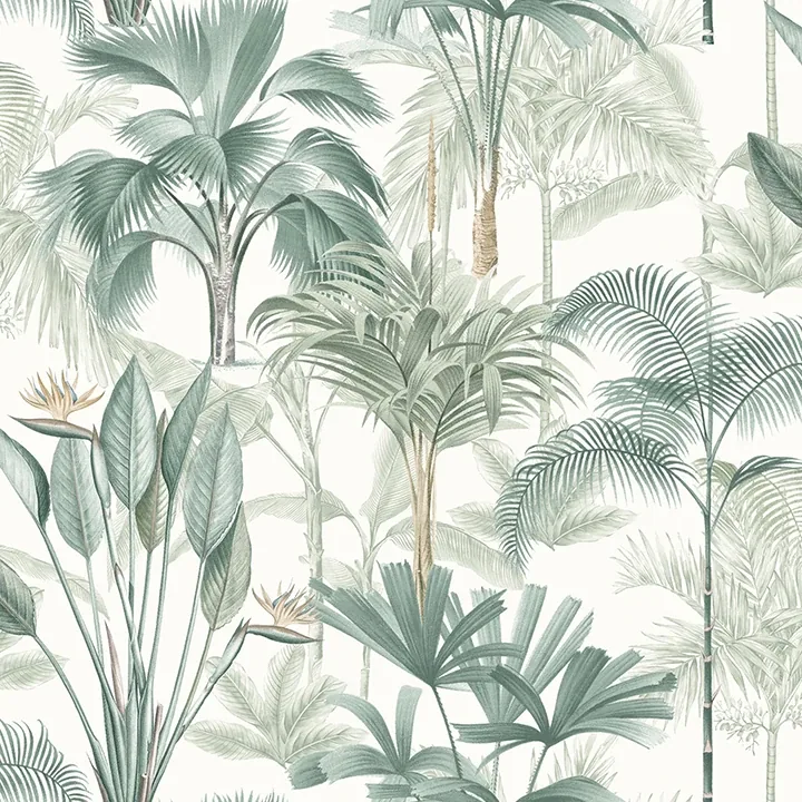 Brewster Home Fashions Freda Green Palm Trees Wallpaper - SKU AH922908