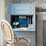 Brewster Home Fashions Frederique Blue Floral Wallpaper - SKU 4072-70004