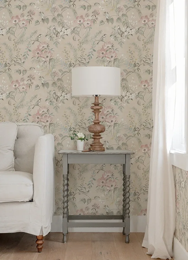 Brewster Home Fashions Frederique Blush Bloom Wallpaper - SKU 4072-70003