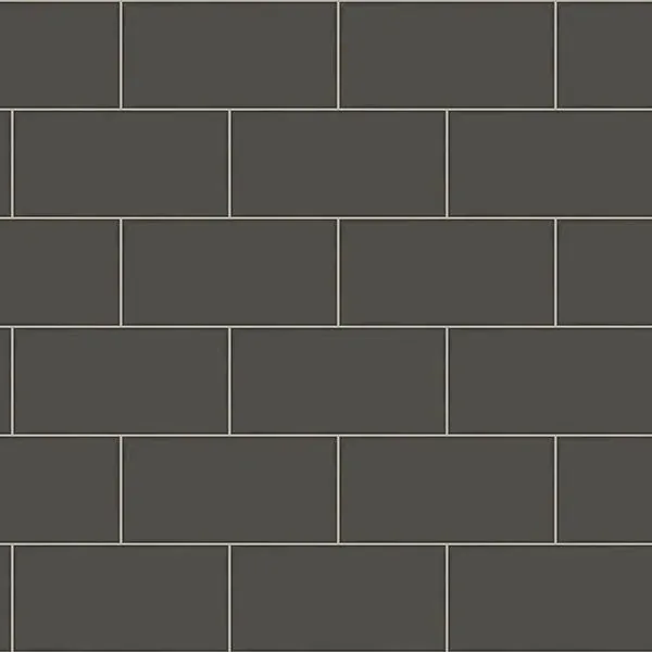 3115-12494 | Freedom Black Subway Tile Wallpaper