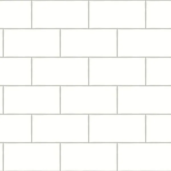 Brewster Home Fashions Freedom Off White Subway Tile Wallpaper - SKU 3115-12491