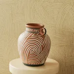 Brewster Home Fashions Freesia Light Brown Abstract Woven Wallpaper - SKU EJ318012