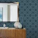 Brewster Home Fashions Frege Blue Trellis Wallpaper | Wallpaper Twins Brewster Home Fashions Frege Blue Trellis Wallpaper - SKU 4025-82512