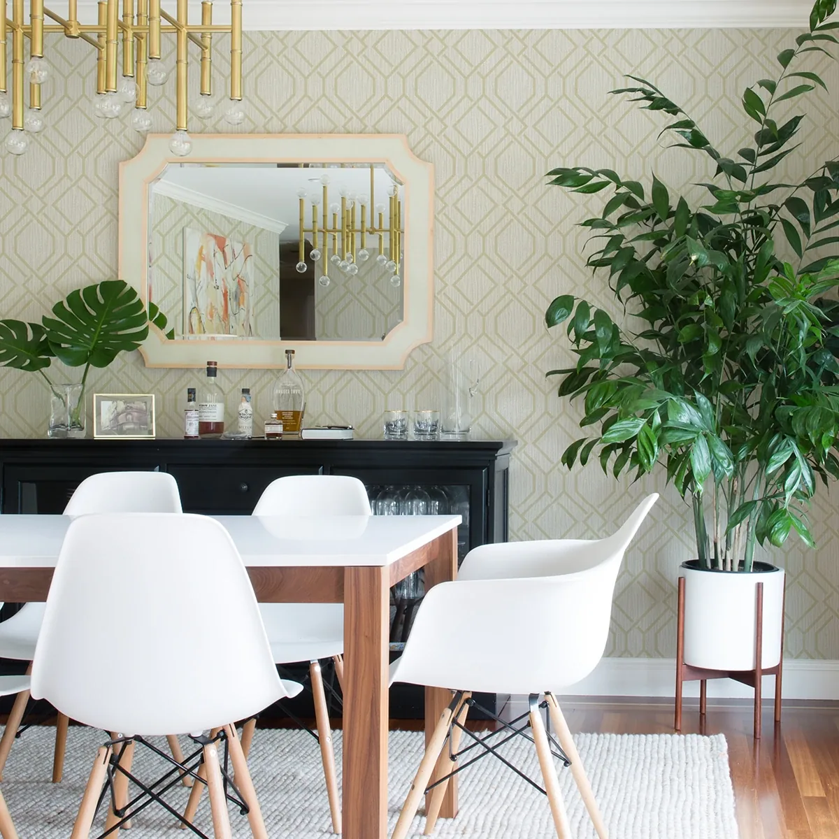 4025-82515 | Frege Gold Trellis Wallpaper