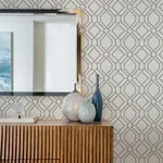 Brewster Home Fashions Frege Grey Trellis Wallpaper | Wallpaper Twins Brewster Home Fashions Frege Grey Trellis Wallpaper - SKU 4025-82528
