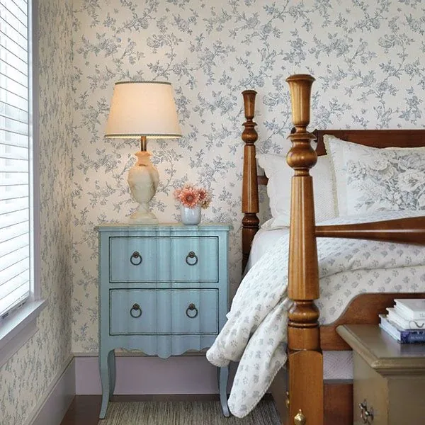 Brewster Home Fashions French Nightingale Blue Trail Wallpaper | Wallpaper Twins Brewster Home Fashions French Nightingale Blue Trail Wallpaper - SKU 2904-02192