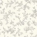 Brewster Home Fashions French Nightingale Taupe Floral Scroll Wallpaper - SKU 3119-02193