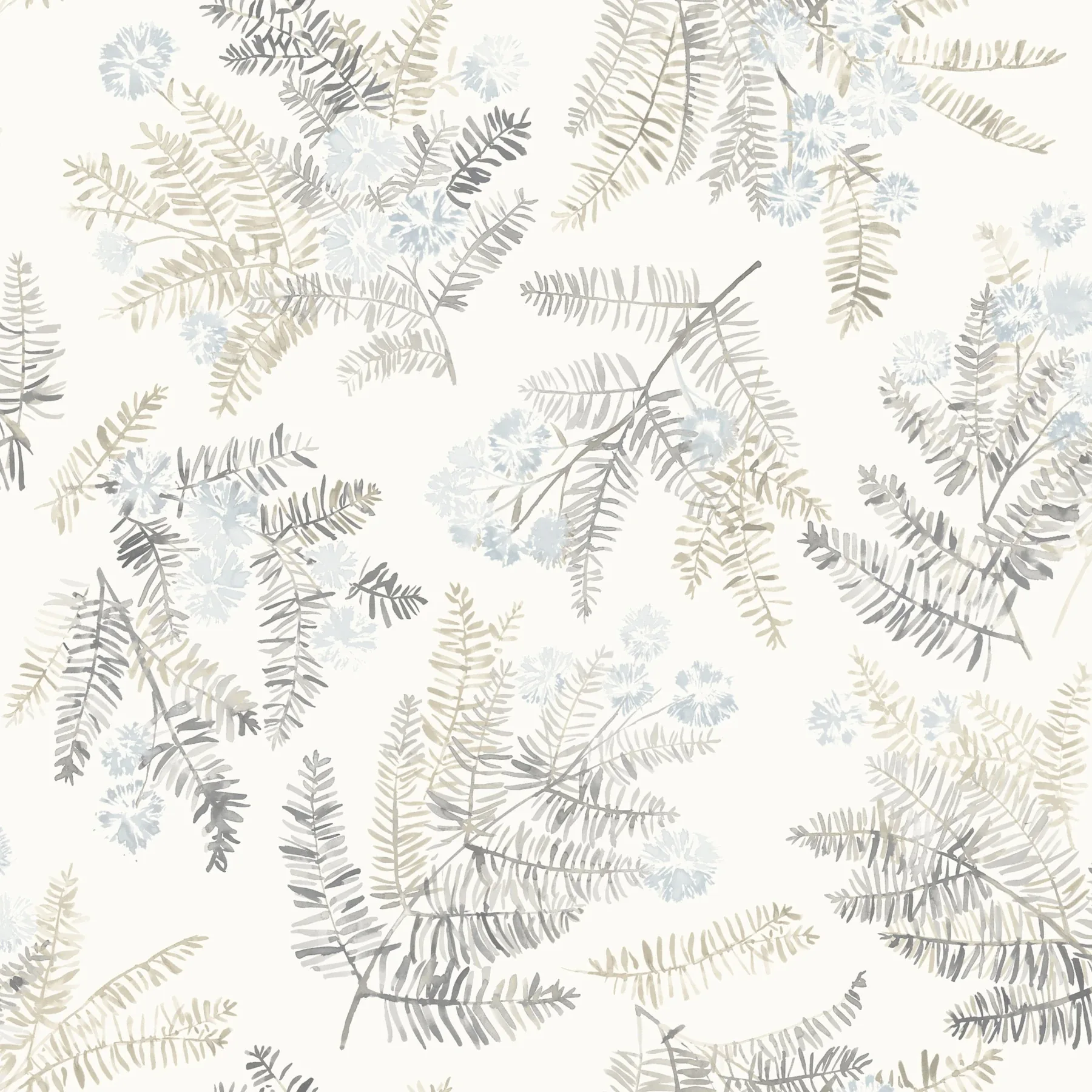 4169-83107 | Frith Light Blue Botanical Wallpaper