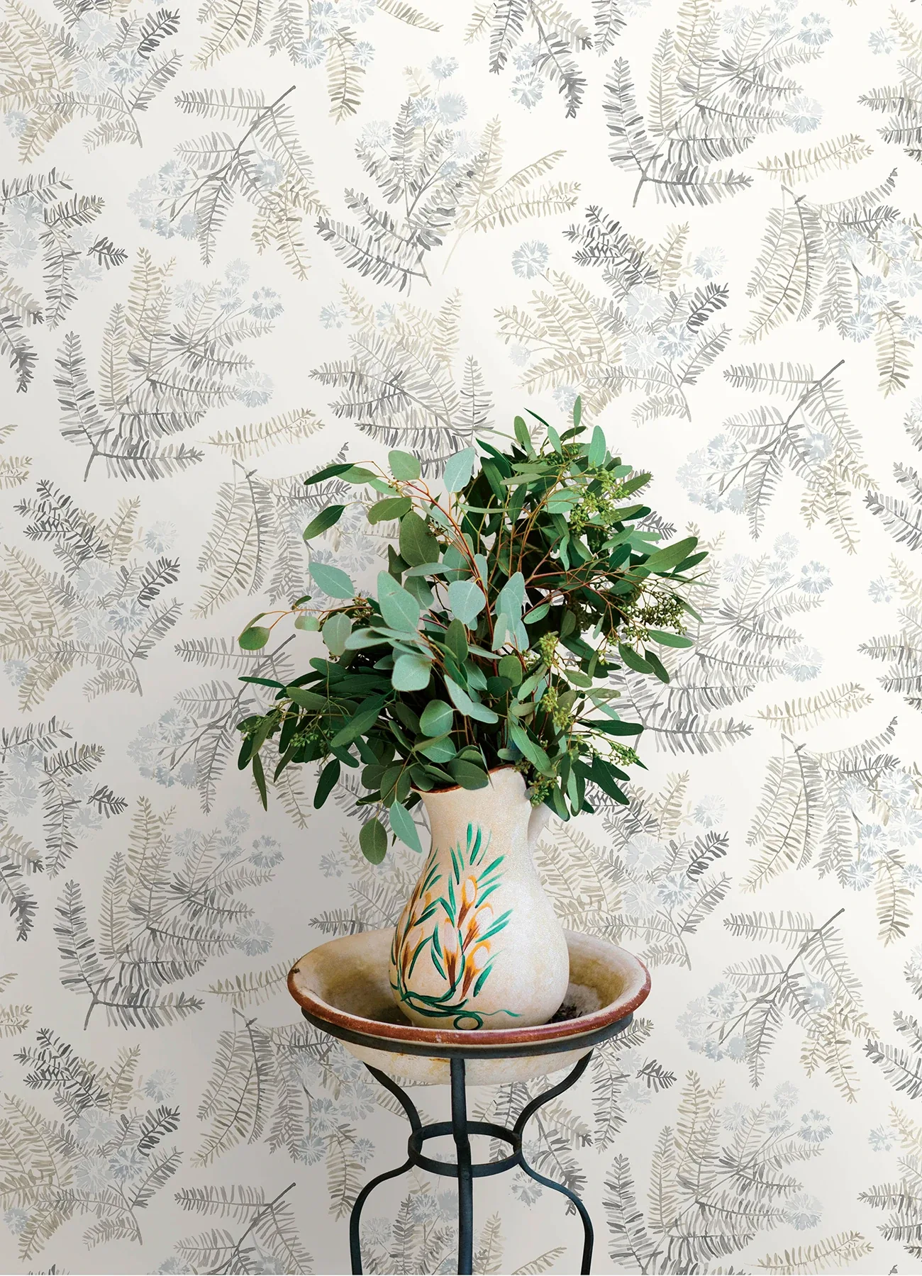 Brewster Home Fashions Frith Light Blue Botanical Wallpaper - SKU 4169-83107