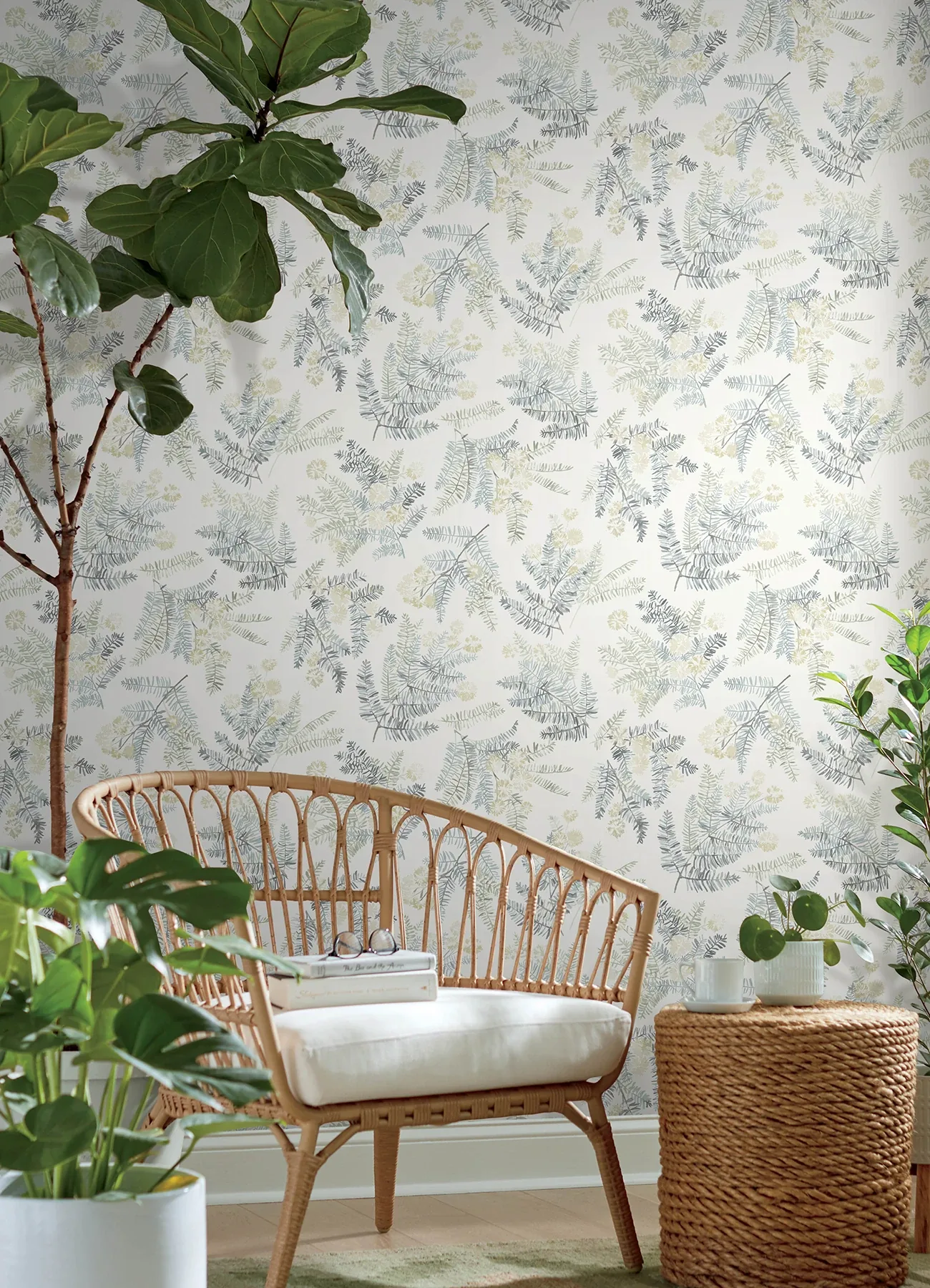 Brewster Home Fashions Frith Sea Green Botanical Wallpaper - SKU 4169-83106