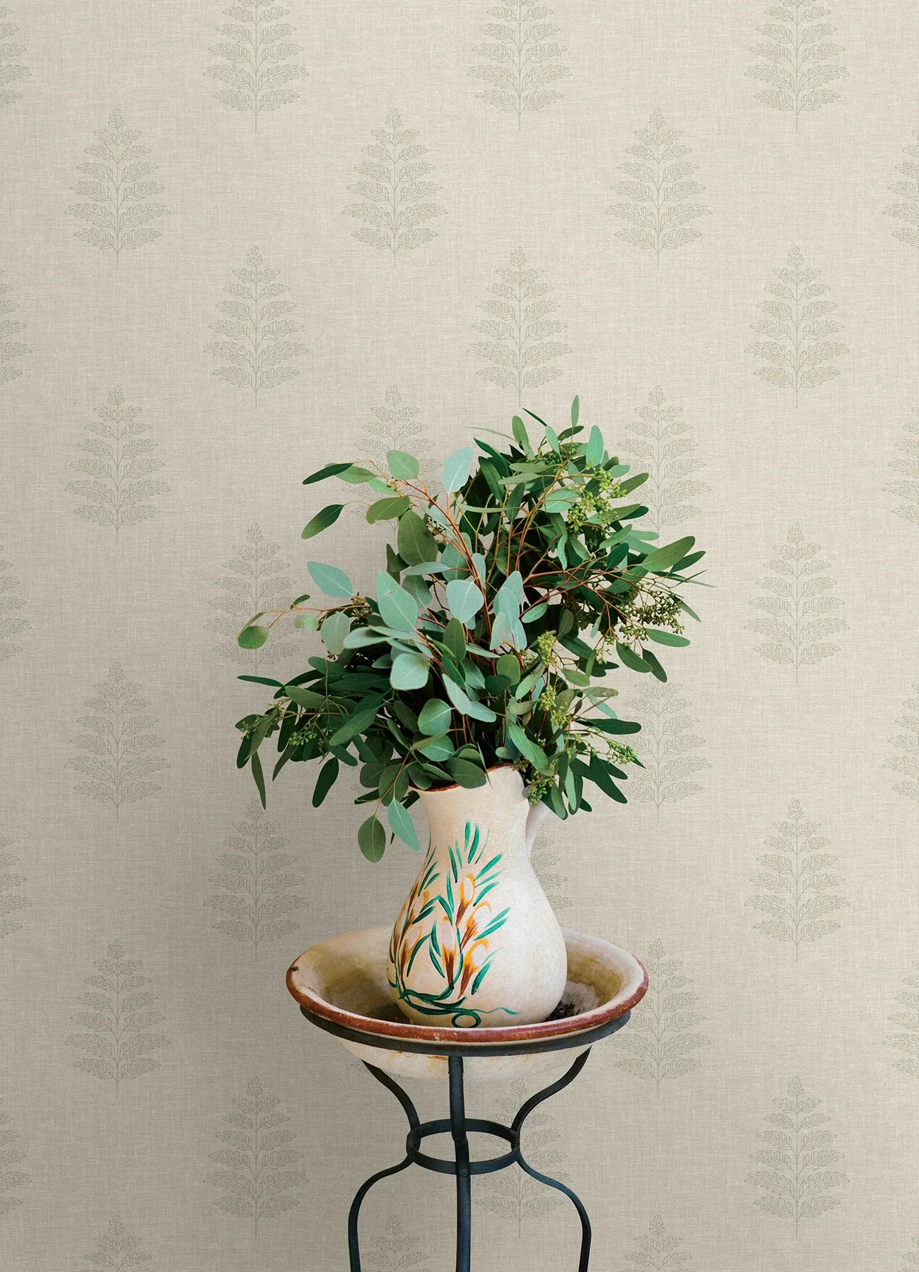 Brewster Home Fashions Frond Beige Leaf Wallpaper | Wallpaper Twins Brewster Home Fashions Frond Beige Leaf Wallpaper - SKU 4169-83129