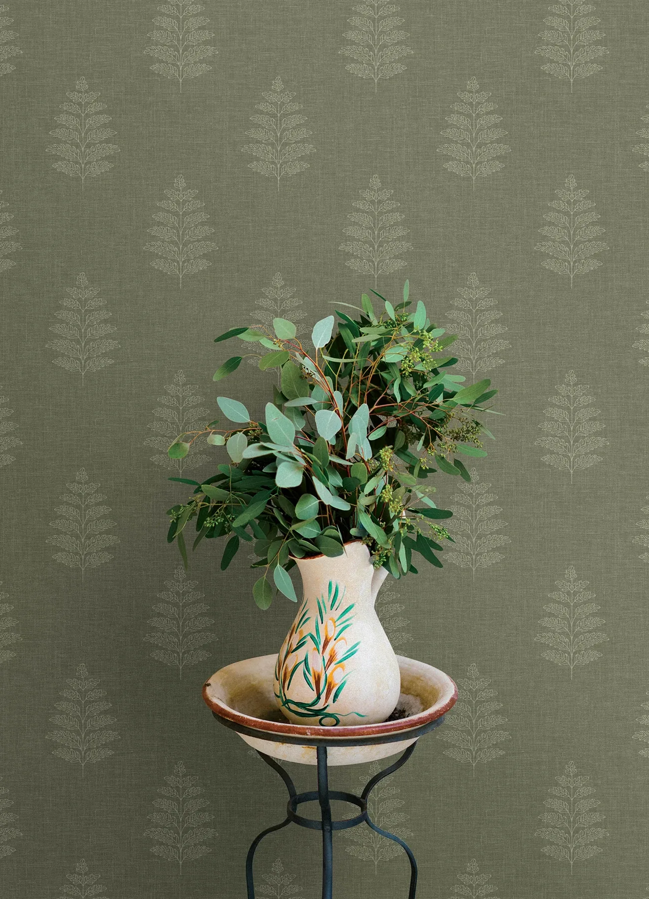 Brewster Home Fashions Frond Dark Green Leaf Wallpaper | Wallpaper Twins Brewster Home Fashions Frond Dark Green Leaf Wallpaper - SKU 4169-83126