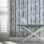 Brewster Home Fashions Frosted Silver Winter Grove Wallpaper - SKU AH670200