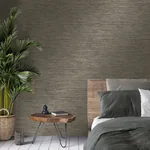Brewster Home Fashions Fusion Charcoal Plain Wallpaper - SKU M1770