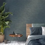 Brewster Home Fashions Fusion Navy Plain Wallpaper - SKU M1769