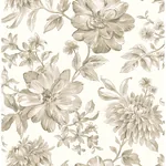 Brewster Home Fashions Gabriela Neutral Floral Wallpaper - SKU FD43611
