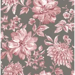 Brewster Home Fashions Gabriela Raspberry Floral Wallpaper - SKU UW25897