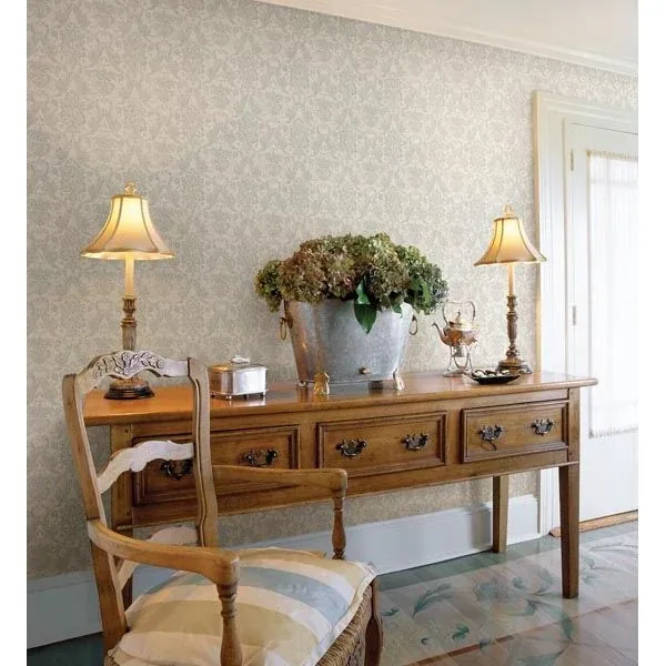 Brewster Home Fashions Gabrielle Blue Damask Wallpaper | Wallpaper Twins Brewster Home Fashions Gabrielle Blue Damask Wallpaper - SKU 2530-20511
