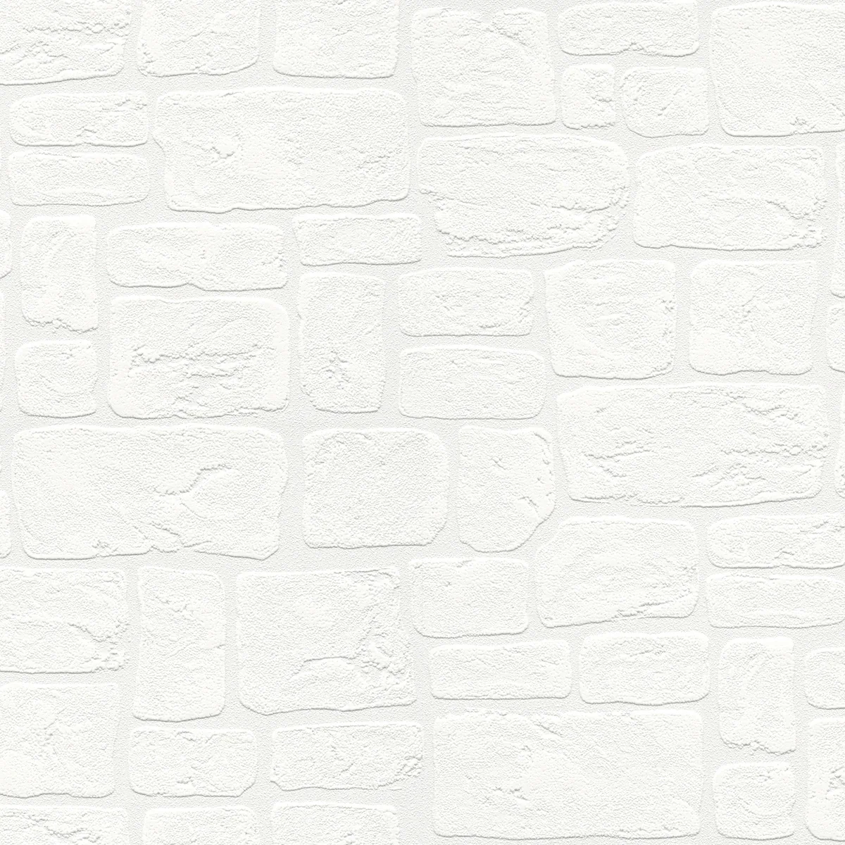 Brewster Home Fashions Gaffrey White Stone Paintable Wallpaper - SKU 4000-2040-42