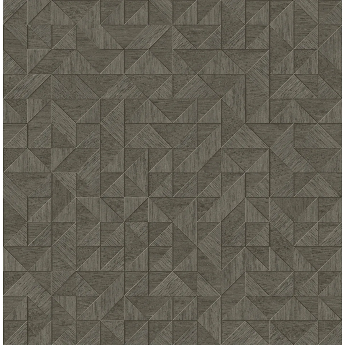2896-25327 | Gallerie Dark Grey Triangle Geometric Wallpaper