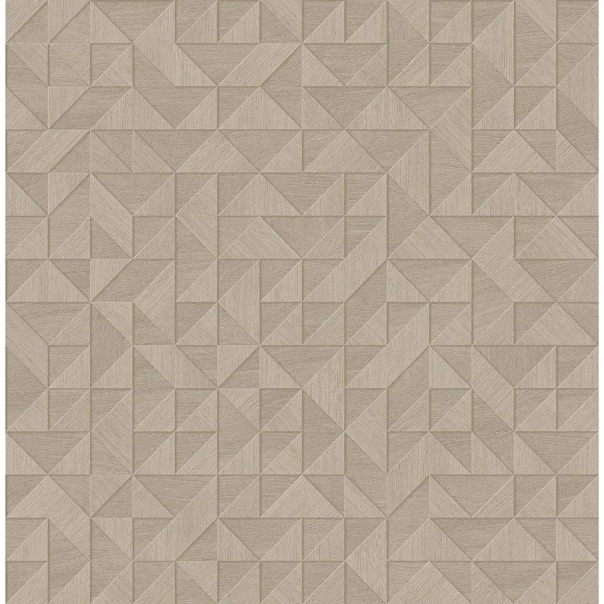 2896-25328 | Gallerie Taupe Triangle Geometric Wallpaper