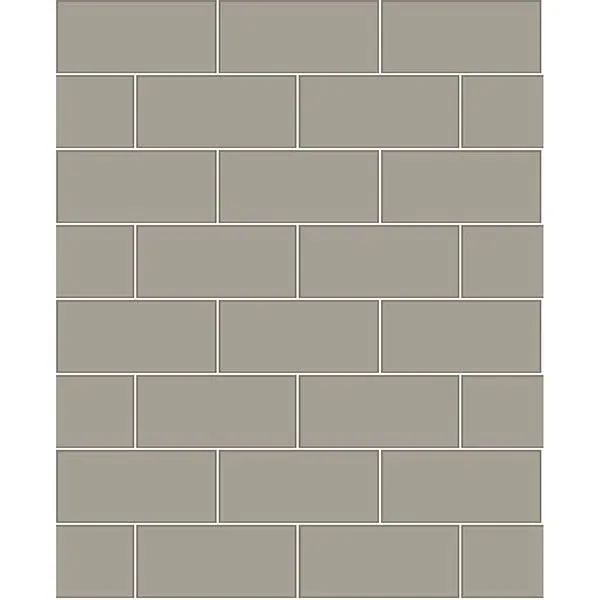 Brewster Home Fashions Galley Dark Grey Subway Tile Wallpaper - SKU 2767-23753