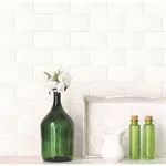 Brewster Home Fashions Galley White Subway Tile Wallpaper - SKU 2767-21399