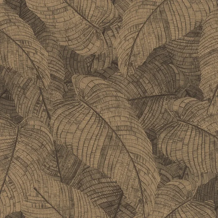Brewster Home Fashions Galner Copper Leaves Wallpaper - SKU RH720570