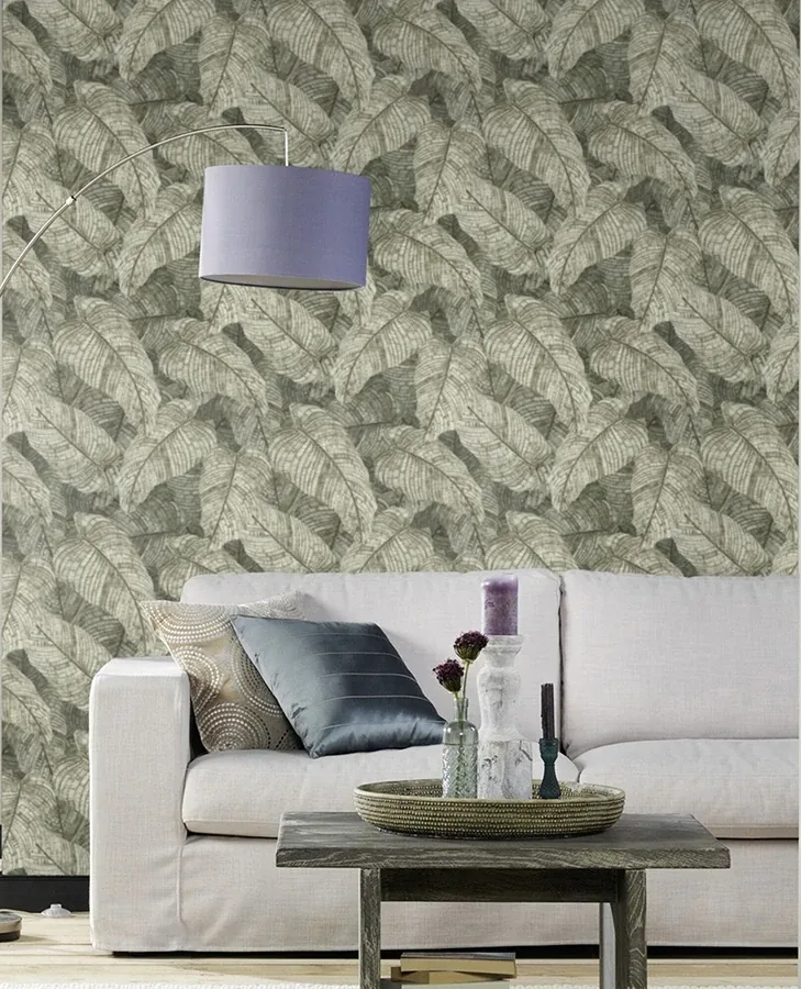 Brewster Home Fashions Galner Moss Leaves Wallpaper - SKU RH720549