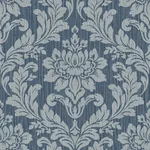 Brewster Home Fashions Galois Blue Damask Wallpaper - SKU 4025-82511