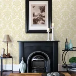 Brewster Home Fashions Galois Gold Damask Wallpaper | Wallpaper Twins Brewster Home Fashions Galois Gold Damask Wallpaper - SKU 4025-82514