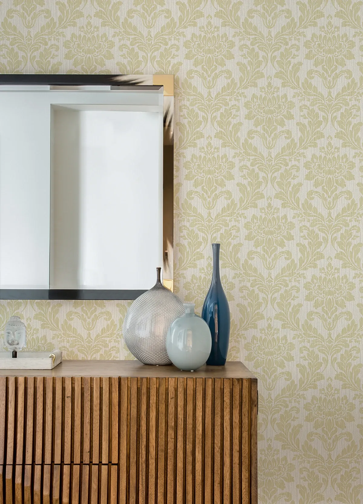 Brewster Home Fashions Galois Gold Damask Wallpaper | Wallpaper Twins Brewster Home Fashions Galois Gold Damask Wallpaper - SKU 4025-82514