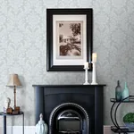 Brewster Home Fashions Galois Light Blue Damask Wallpaper | Wallpaper Twins Brewster Home Fashions Galois Light Blue Damask Wallpaper - SKU 4025-82521