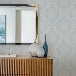 Brewster Home Fashions Galois Light Blue Damask Wallpaper | Wallpaper Twins Brewster Home Fashions Galois Light Blue Damask Wallpaper - SKU 4025-82521