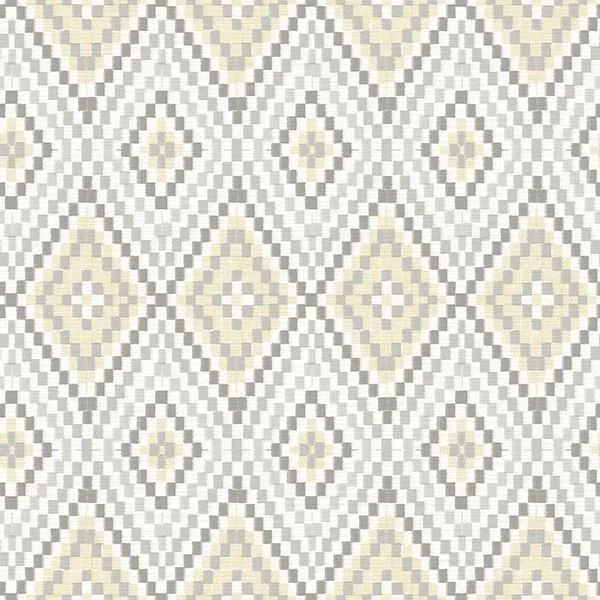 Brewster Home Fashions Ganado Beige Geometric Ikat Wallpaper - SKU 3118-12711