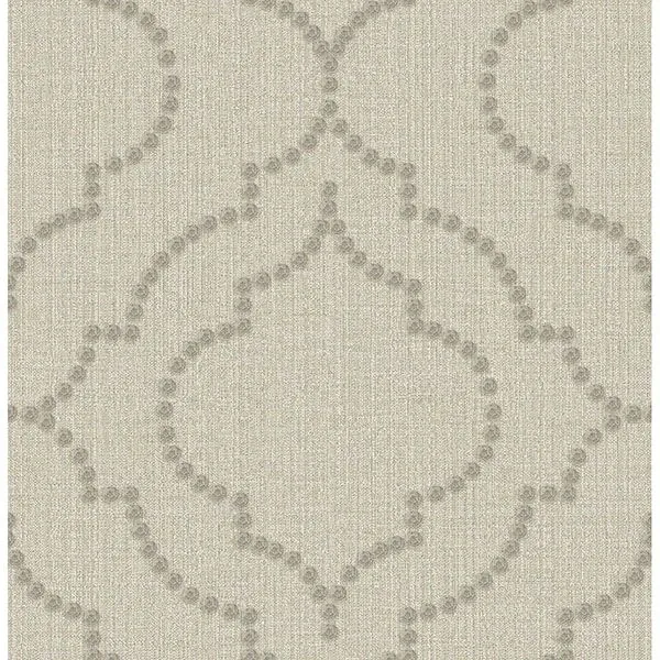 Brewster Home Fashions Garett Wheat Quatrefoil Wallpaper - SKU 2767-003356