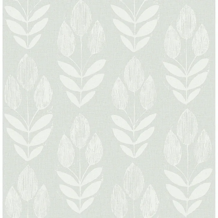 Brewster Home Fashions Garland Aqua Block Tulip Wallpaper - SKU 4148-27475