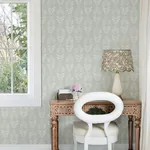 Brewster Home Fashions Garland Aqua Block Tulip Wallpaper - SKU 4148-27475