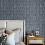 Brewster Home Fashions Garland Denim Block Tulip Wallpaper | Wallpaper Twins Brewster Home Fashions Garland Denim Block Tulip Wallpaper - SKU 4148-27473